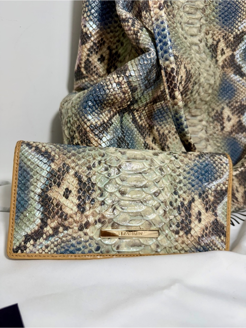 Brahmin Molly Haven Roxanne Shoulder Bag & Matching Wallet with duster bag - Picture 2 of 15
